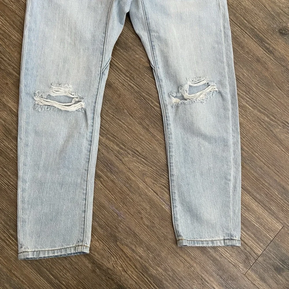 One Teaspoon Shabbies Drawstring Elastic Waist Distressed Jean Pants XSMALL XS - Picture 3 of 8